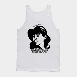 Dorothy Parker Portrait and Quote Tank Top